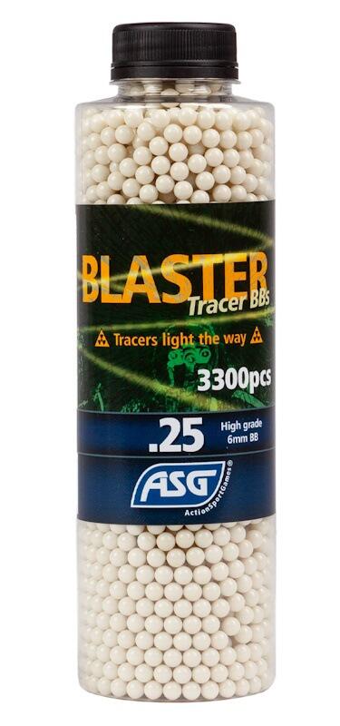 Kugler, Blaster, 0,25g, 3300 stk. Tracer med grøn farve