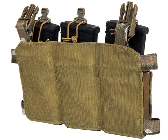 Dette front panel kan sættes på flere forskellige typer af plate carriers med et quick buckle system