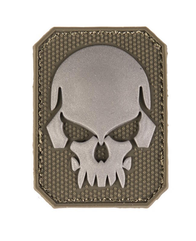 Cool PVC patch til airsoft krig med dødningehoved på