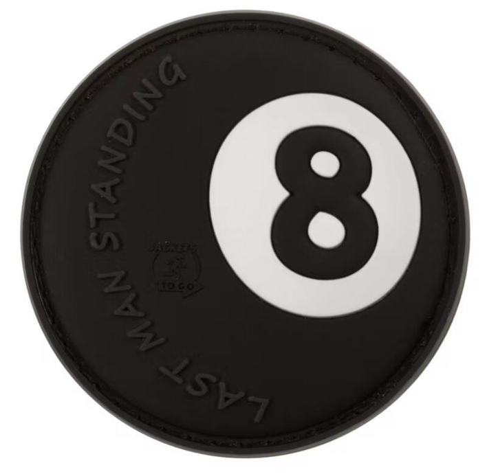 Last Man Standing PVC patch med 8-Ball.