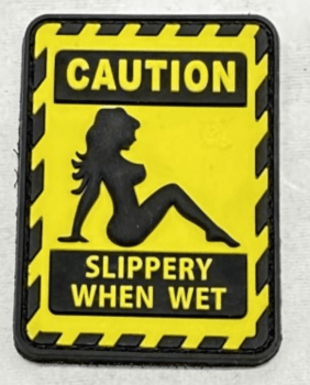 "Slippery when wet" Morale Patch