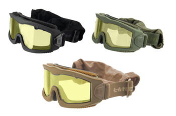 Aero Taktiske Goggles - Gult glas, Termo