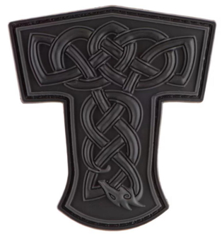 Thors Hammer Dragon PVC Patch